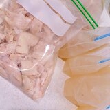 鶏ささみの簡単冷凍保存～チキンスープストック付き～